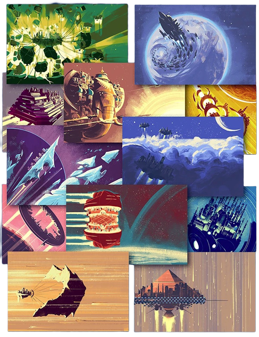 20 gorgeous city cards by Léonard Dupond